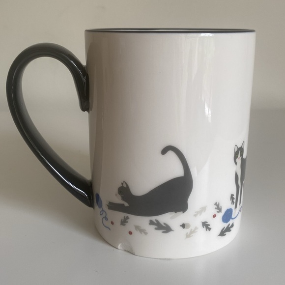 Martha Stewart Collection Winter Holiday Mugs Set of 2 Macy’s 2015 Cat Owl - Picture 5 of 12